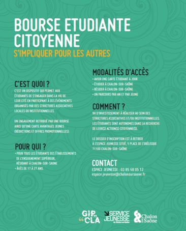 flyer bourse étudiante citoyenne - Agrandir l'image, .PNG 408 Ko (fenêtre modale)